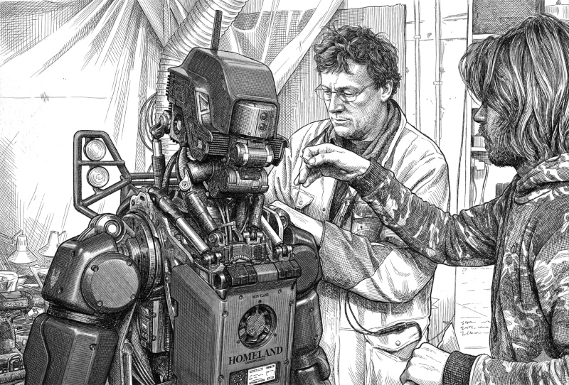 Animatronics from my stint at Weta Workshop. 2011.